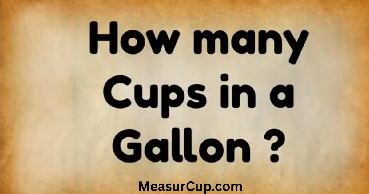 how-many-cups-in-a-gallon