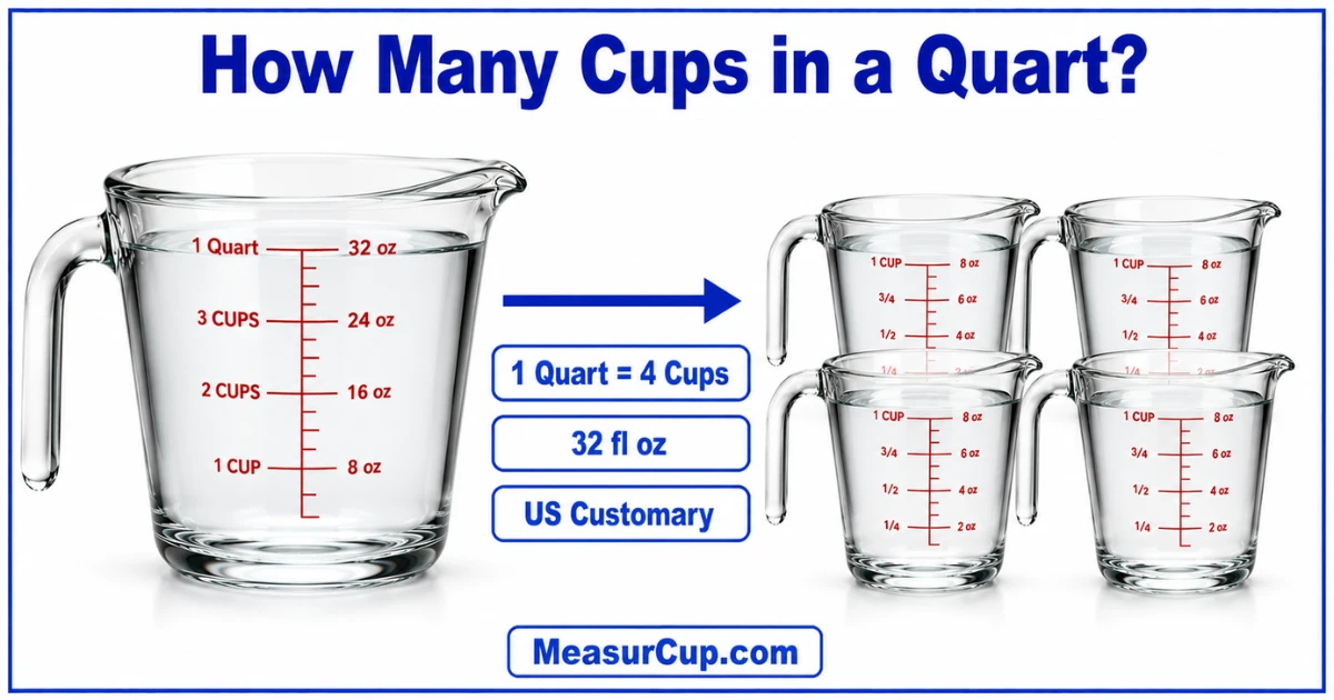 how-many-cups-in-a-quart