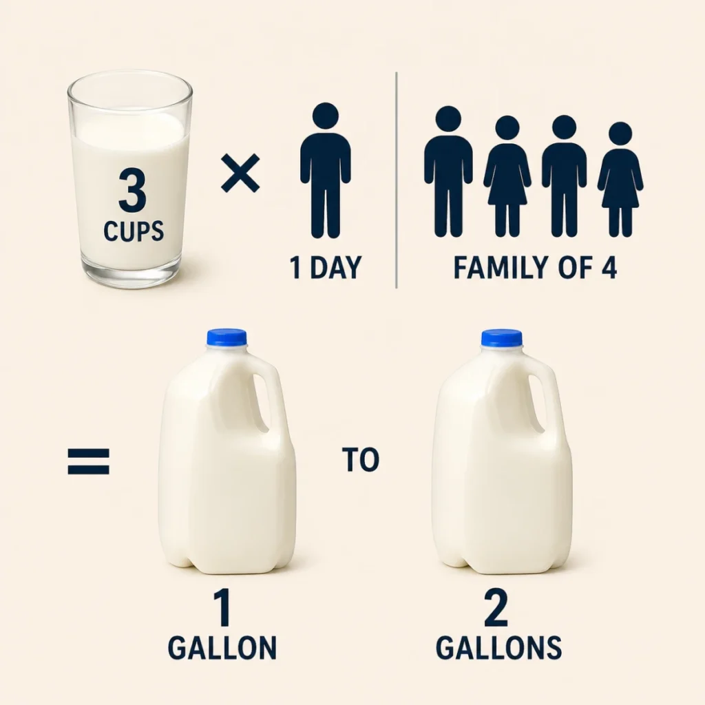 how-much-milk-does-a-family-drink-in-a-week