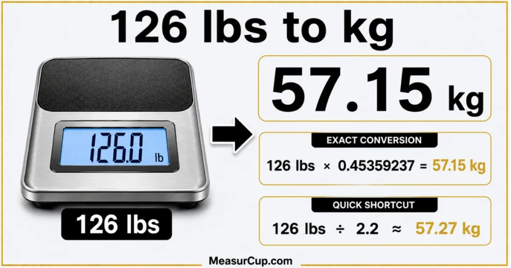 126 lbs to kg