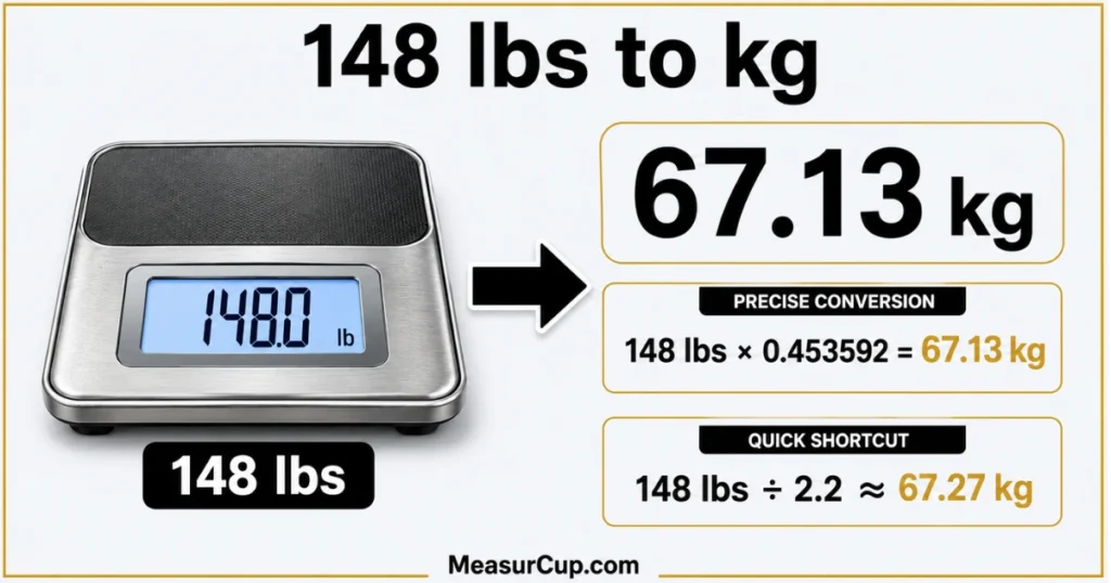 148 lbs to Kg