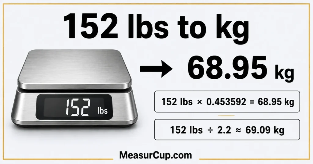 152 lbs to Kg