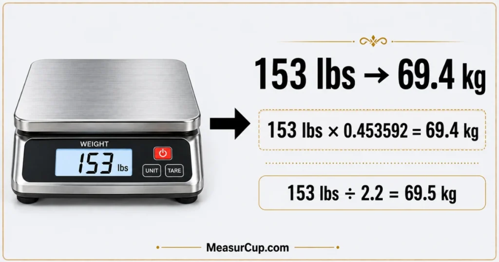 153 lbs to Kg