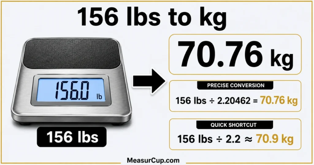 156 lbs to Kg