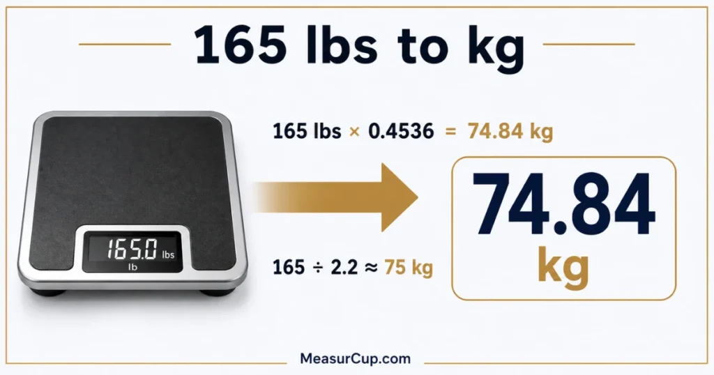 165 lbs to Kg