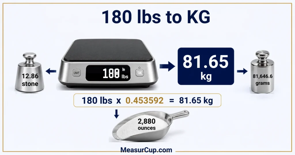 180 lbs to kg