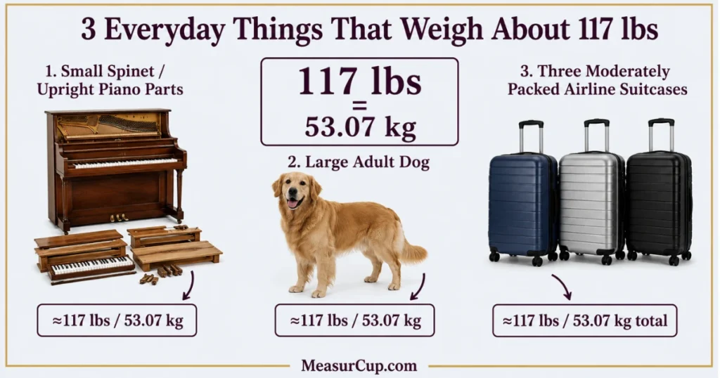 Objects That Weigh 117 Lbs