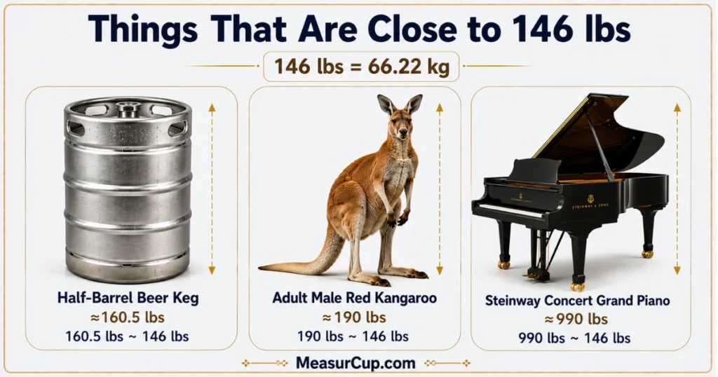 Objects That Weigh 146 Lbs