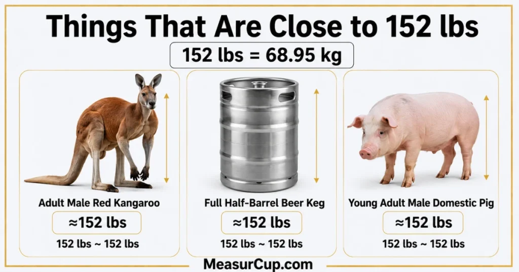Objects That Weigh 152 Lbs