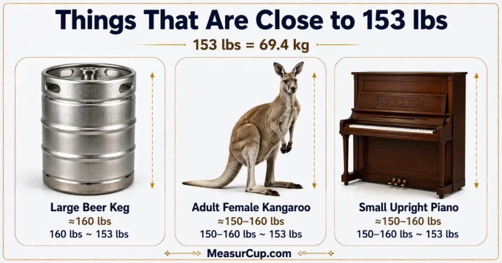 Objects That Weigh 153 Lbs