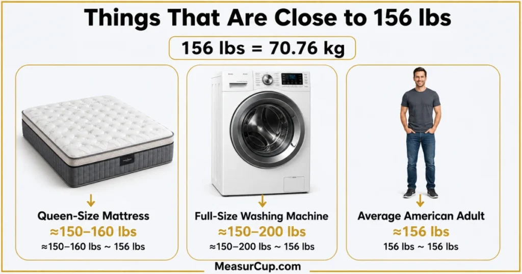 Objects That Weigh 156 Lbs