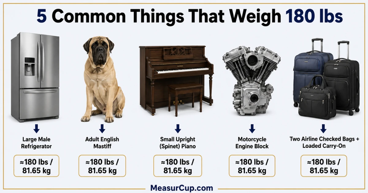 things-that-weigh-180-lbs Things That Weigh 180 lbs
