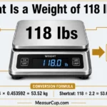 What Is a Weight of 118 lbs