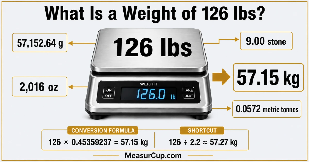 What Is a Weight of 126 lbs