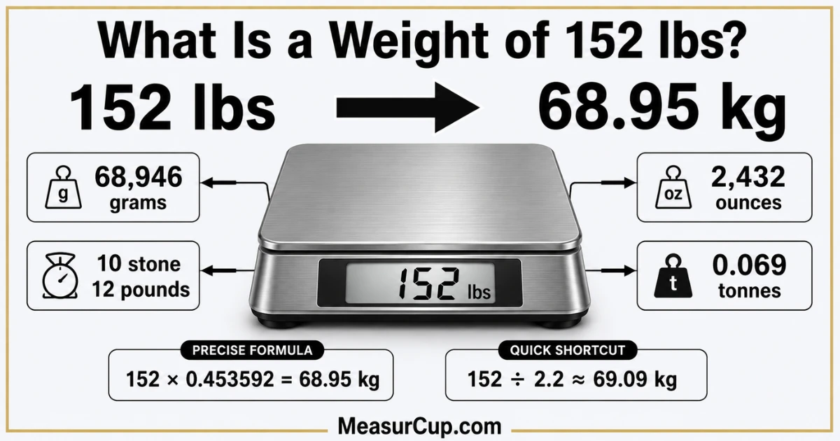 What Is a Weight of 152 lbs