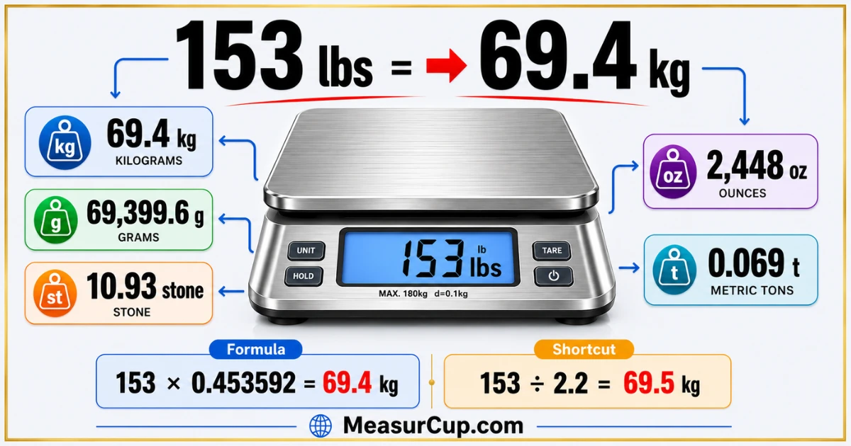 What Is a Weight of 153 lbs