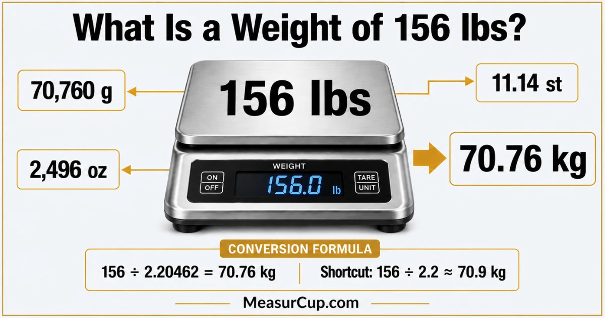 What Is a Weight of 156 lbs