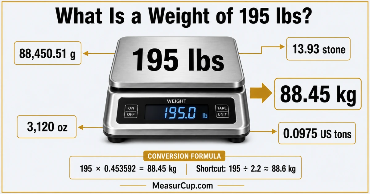 What Is a Weight of 195 lbs