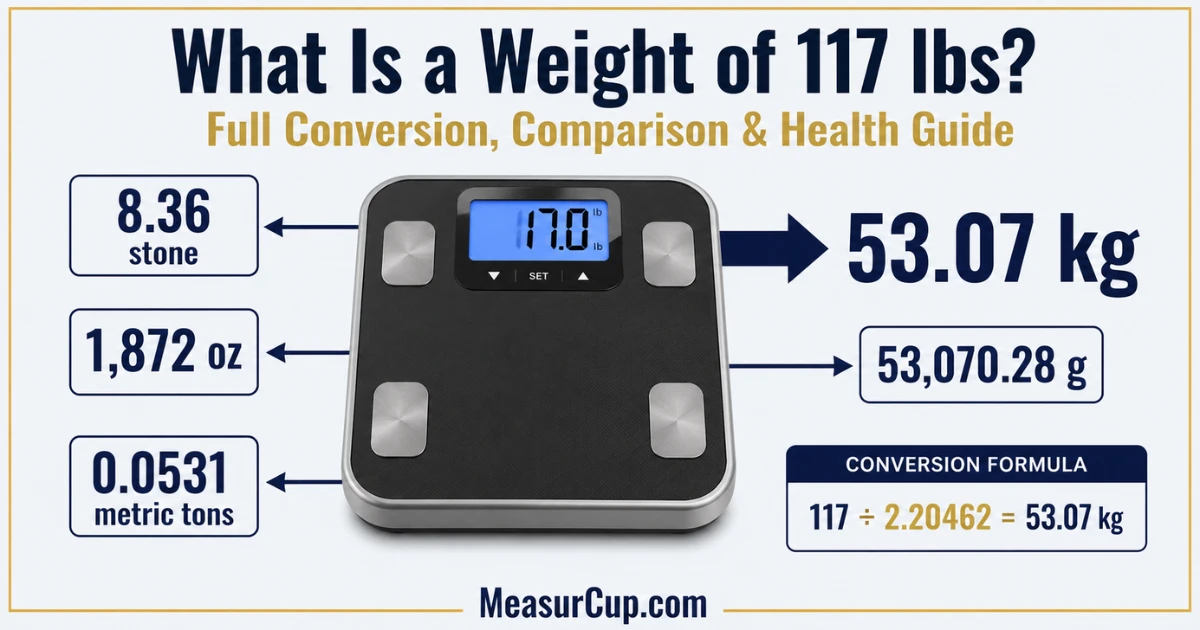 What is Wight of 117 lbs