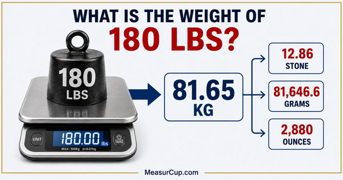 What is Wight of 180 lbs