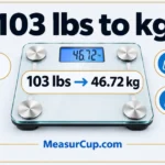103 lbs to Kg