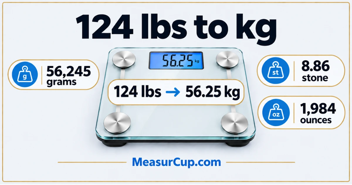 124 lbs to Kg