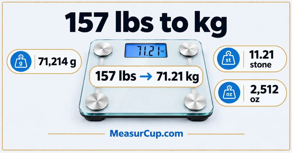 157 lbs to Kg