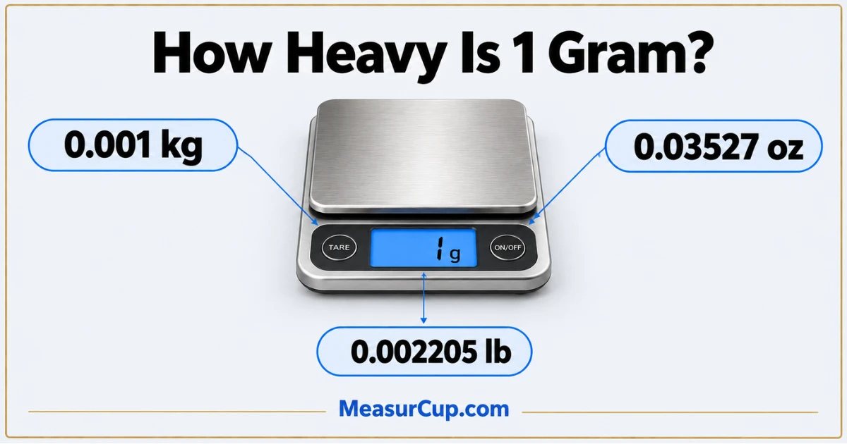 How Heavy Is 1 Gram