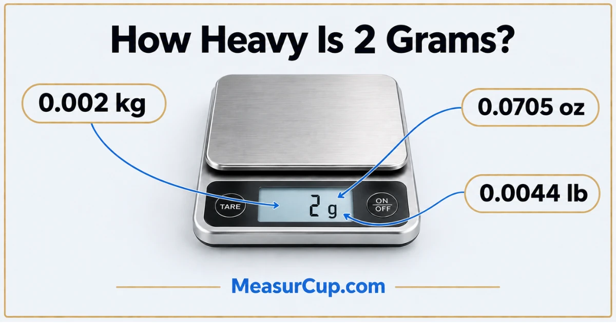 How Heavy Is 2 Grams