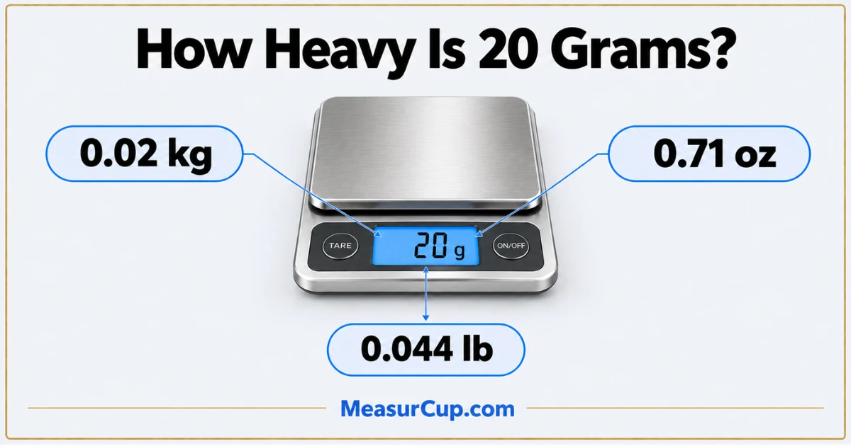How Heavy Is 20 Grams