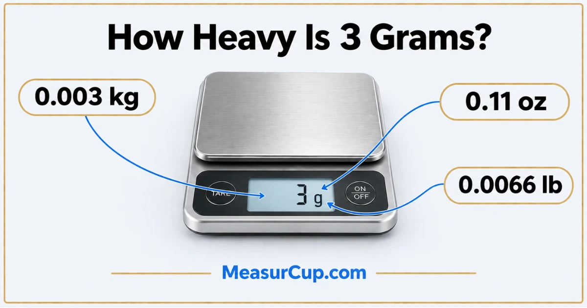How Heavy Is 3 Grams