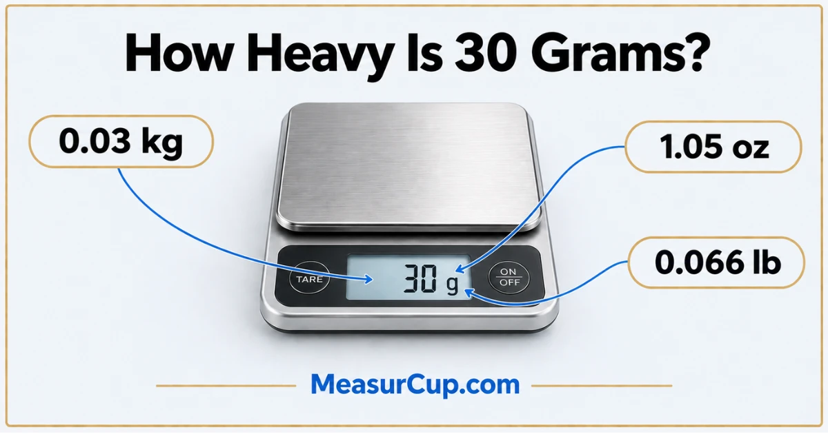 How Heavy Is 30 Grams