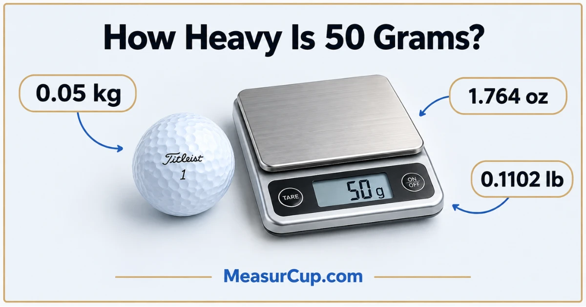 How Heavy Is 50 Grams