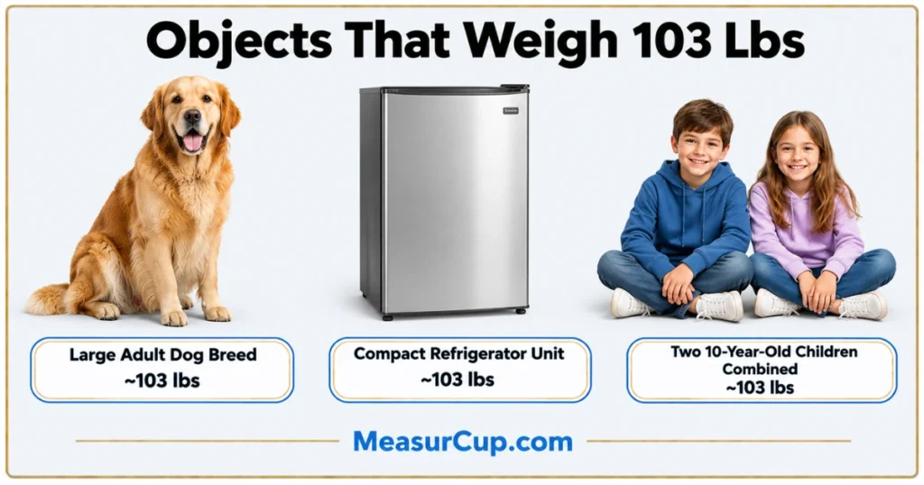 Objects That Weigh 103 lbs