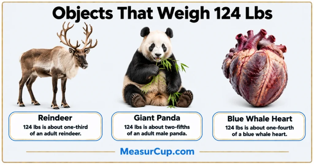 Objects That Weigh 124 Lbs