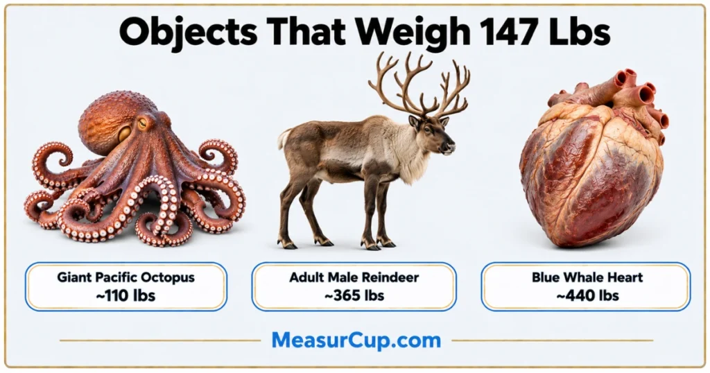 Objects That Weigh 147 Lbs