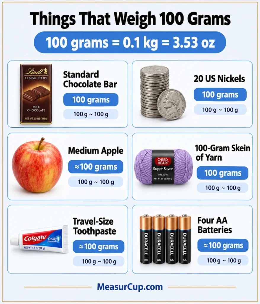Objects That Weigh 100 Grams