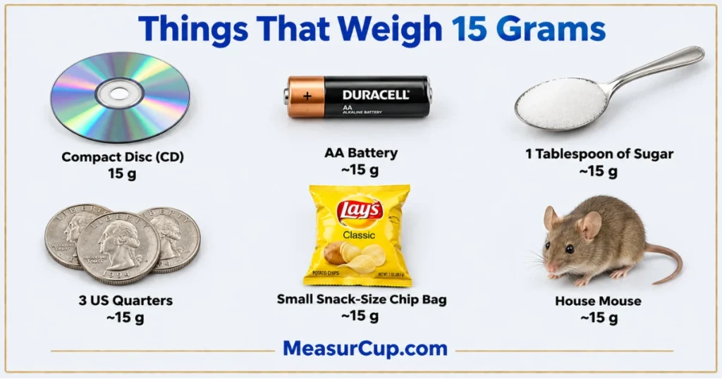 Objects That Weigh 15 Grams