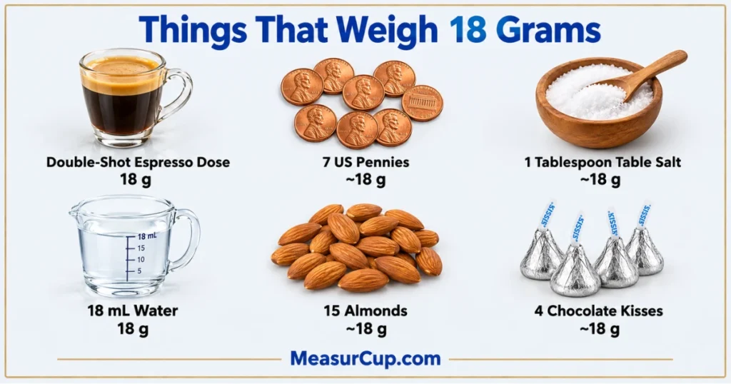 Objects That Weigh 18 Grams