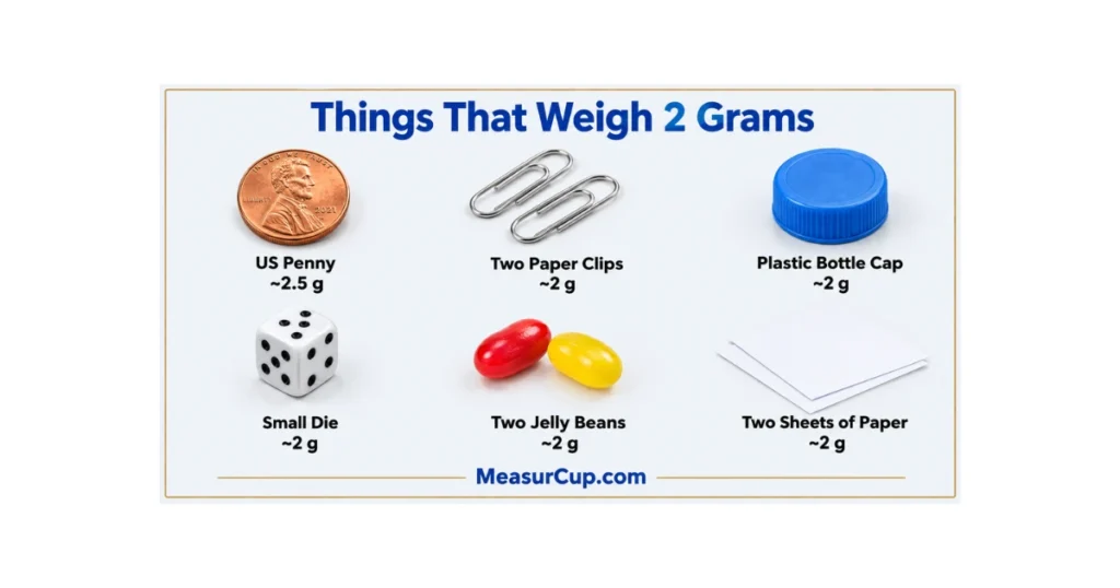 Objects That Weigh 2 Grams