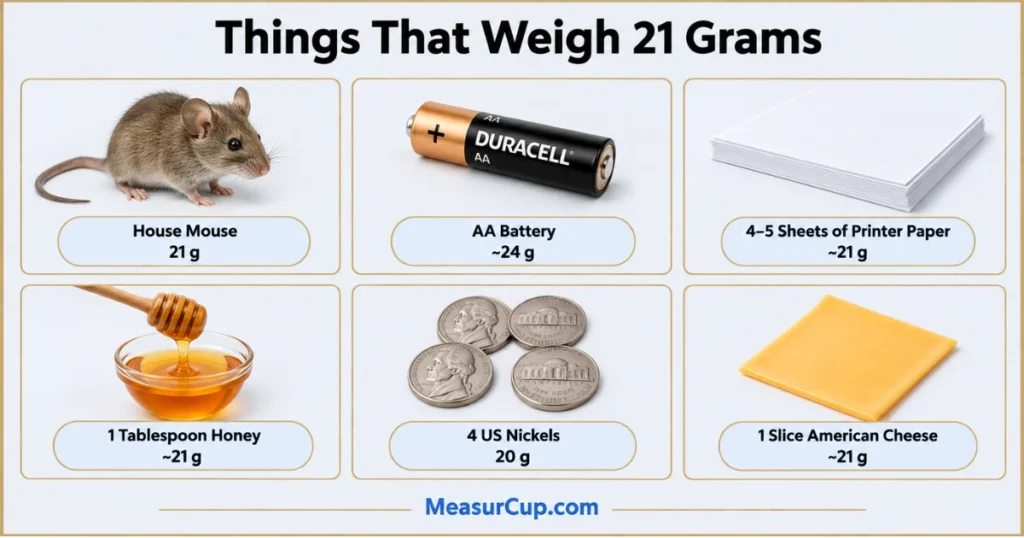 Objects That Weigh 21 Grams