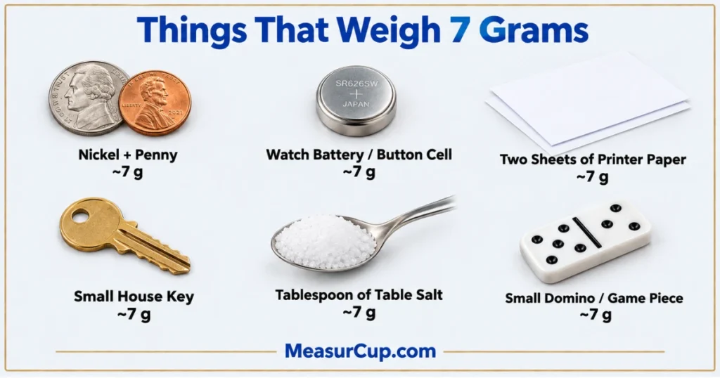 Objects That Weigh 7 Grams