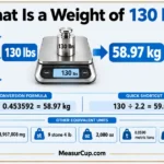 What Is a Weight of 130 lbs