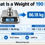 What Is a Weight of 190 lbs