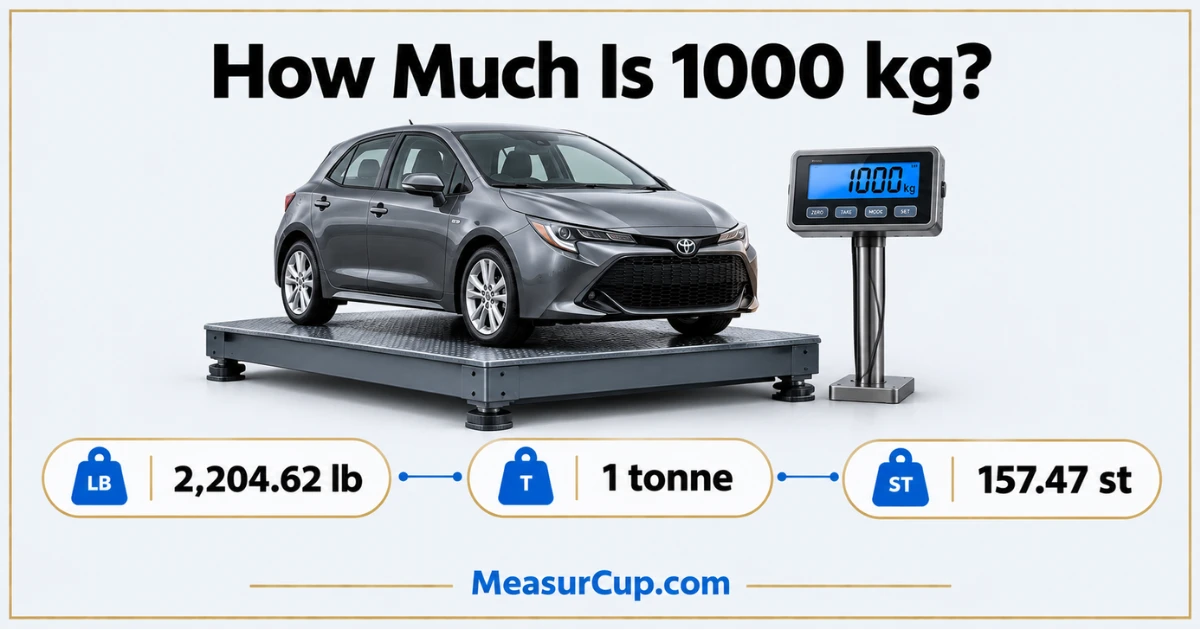 How Much Is 1000 kg