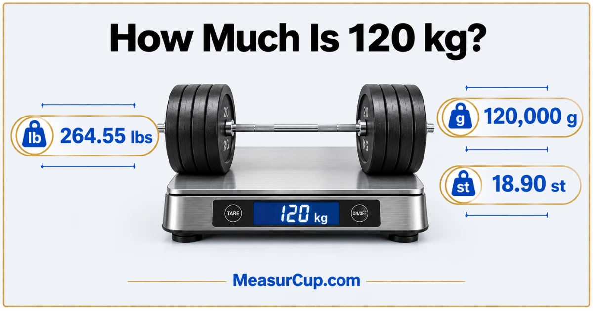 How Much Is 120 kg