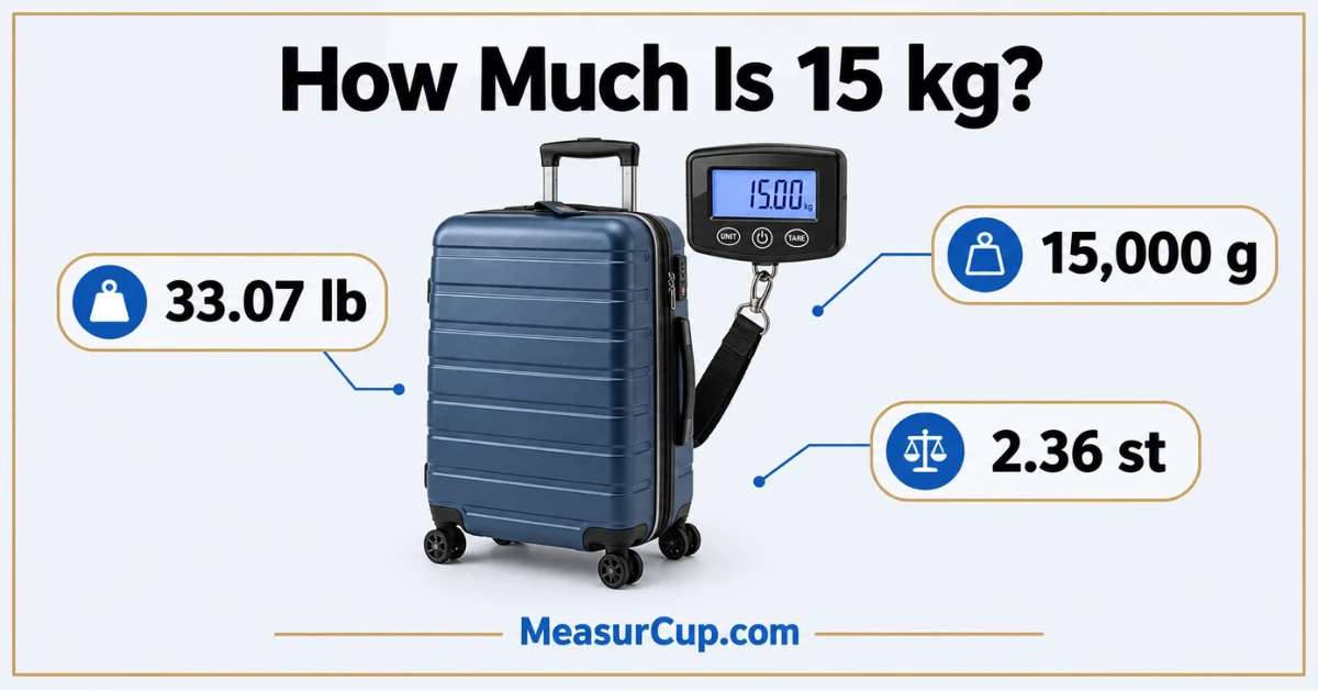 How Much Is 15 kg