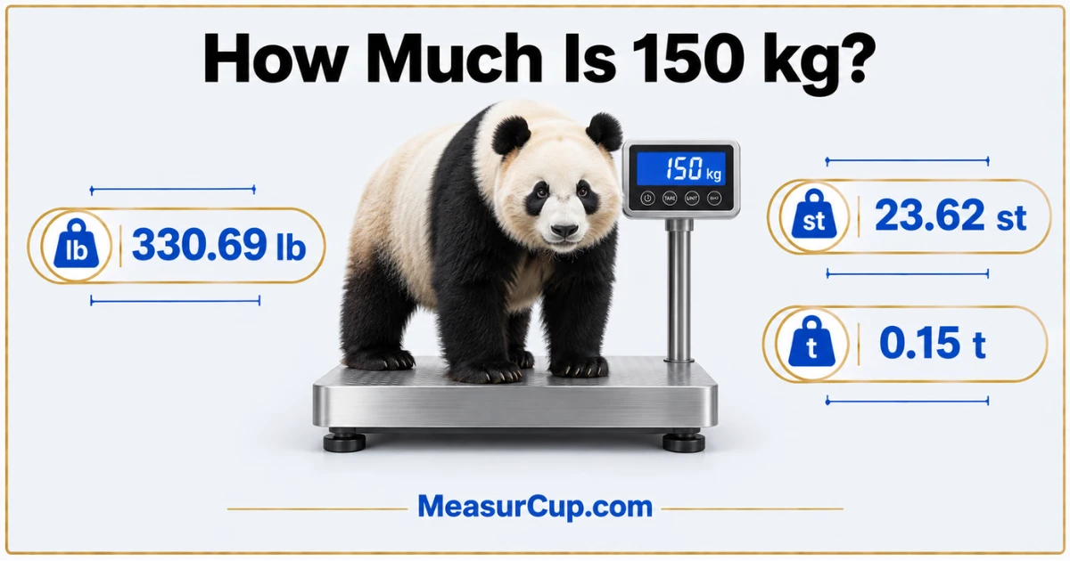How Much Is 150 kg