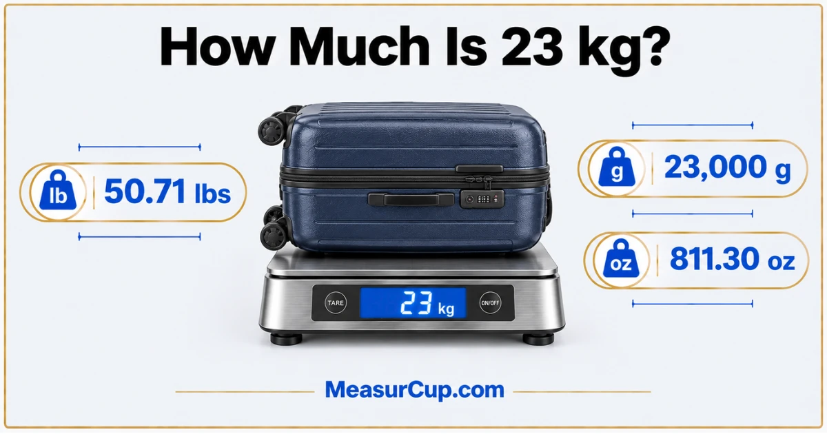 How Much Is 23 kg