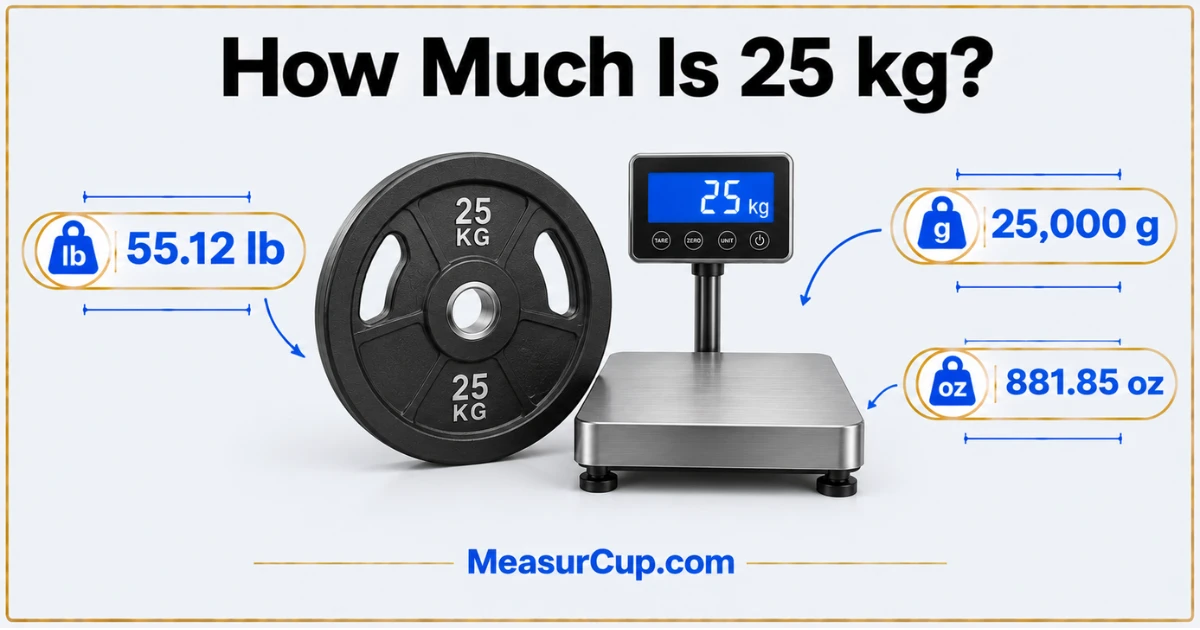 How Much Is 25 kg